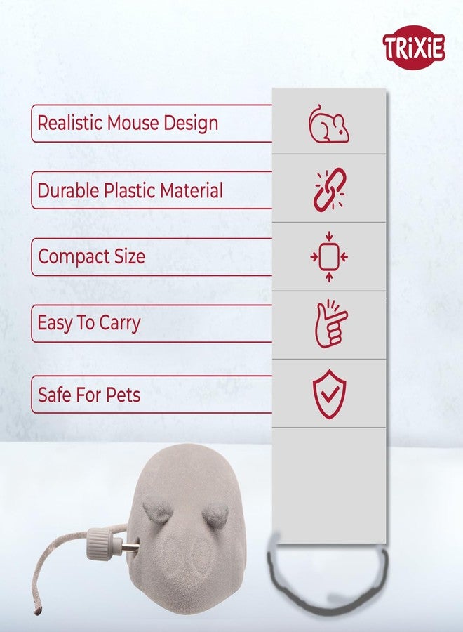 Trixie: - Wind up Mouse Toy for Cats | an Interactive Cat Toy, Made with Non-Toxic Plastic | A Classic Mouse Shape Toy Stimulates Your Kitten’s Natural Hunting Instincts - 7 cm - Image 3